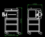 5 Side Heating Atmosphere Controlled Muffle Furnace (1200°C - 16"x16"x 16" 64 L) - KSL-1200X-AC-5S - Thasar Store