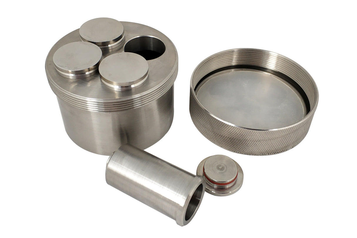 Stainless Steel Jar with 4 Milling Cavities (10ml / cavity) - MJ-13-10SS - Thasar Store