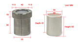 Si3N4 Jar w/ SS Jacket for SFM-3 & SFM-3-II Milling Machines (80ml) - MJ3SN-80 - Thasar Store