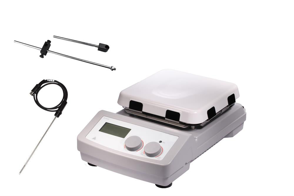 Stirring Hot Plate w/ Temperature Probe, 7x7" Ceramic Plate Max. 550C -MS7-H550-Pro-LD - Thasar Store