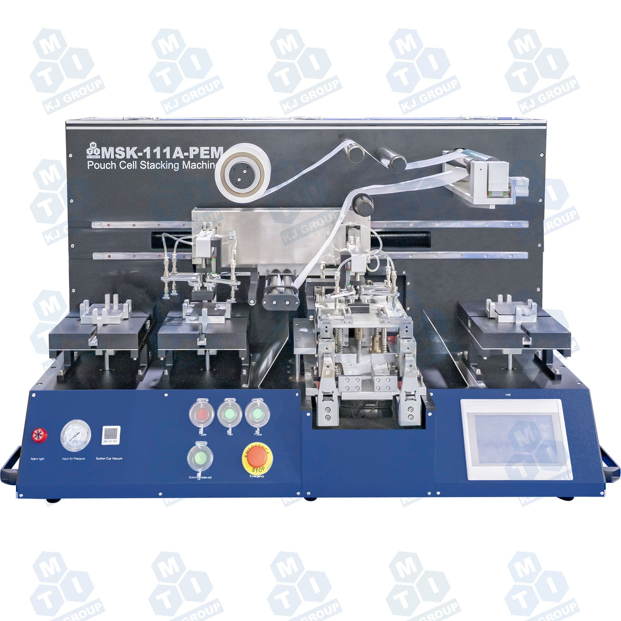 Large Automatic Pouch Cell Stacking Machine with Hybrid Stacking Modes (Max.200 mm L x 150 mm W), Glovebox Compatible - MSK-111A-PEM - Thasar Store