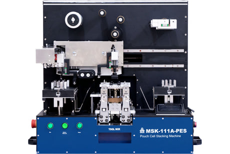 Bench-Top Automatic Pouch Cell Stacking Machine with Hybrid Stacking Modes (Max.110 mm L x 100 mm W), Glovebox Compatible - MSK-111A-PES - Thasar Store