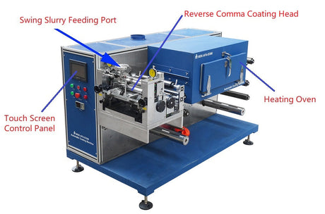 Roll to Roll Transfer Coating System (Max. 250mm W) with Drying Oven For Battery Electrodes - MSK-AFA-EI300 - Thasar Store