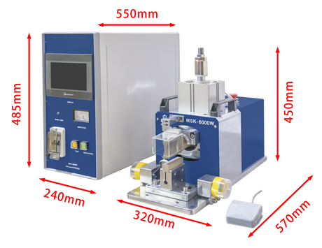 6KW Ultrasonic Metal Welder (Max. 70 layers) with Touch-Screen Digital Controller, 20KHz - MSK-6000W - Thasar Store