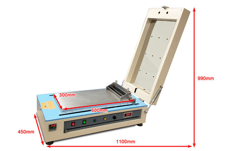 120°C Max. Film Coater w/ Heatable Vacuum Bed (12"Wx24"L) & 250mm Doctor Blade - MSK-AFA-II-VC-FH - Thasar Store