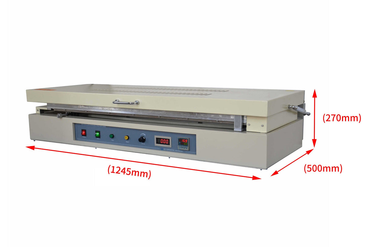 350 mm Width Tape Casting Sheet Coater (14Wx40L) w/ 120°C Vac. Bed & Doctor Blade-MSK-AFA-L1000 - Thasar Store