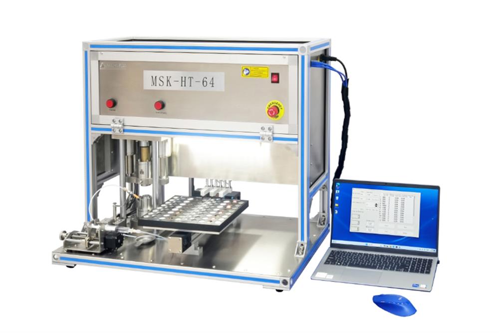 16 Channels High Throughput Coin Cell Crimping Machine (Ar Gas Glovebox Compatible ) - MSK-HT-64 - Thasar Store