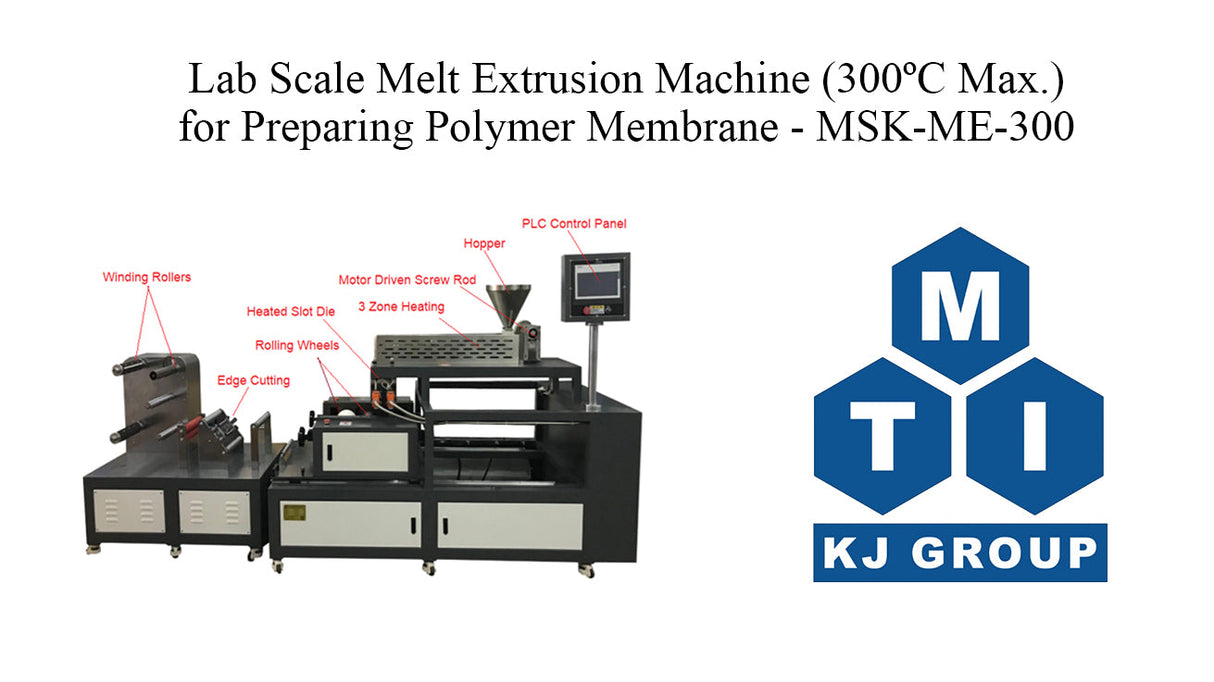 Lab Scale Roll to Roll Melt Extrusion Machine (300°C Max.) for Preparing Polymer Membrane - MSK-ME-300 - Thasar Store