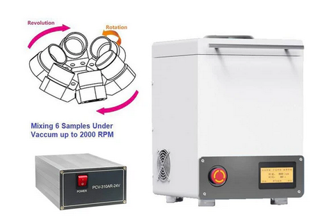 Six Containers (30mL) Hi-Throughput Vacuum Planetary Centrifugal Mixer - MSK-PCV-30 - Thasar Store