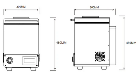 Six Containers (30mL) Hi-Throughput Vacuum Planetary Centrifugal Mixer - MSK-PCV-30 - Thasar Store