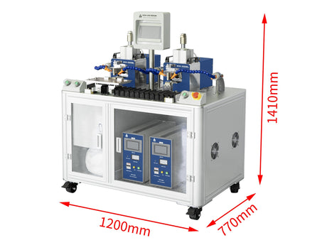 Dual-Station 2000W Ultrasonic Metal Welder (Max. 25 layers) with Fixture on Sliding Rail, 20KHz - MSK-UW-D2000W - Thasar Store