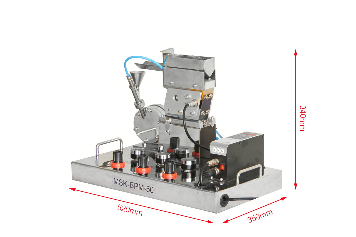 Jet Mill (50 - 500 g/ hr) in Glovebox w/ Purification System - MSK-JB-500-LD - Thasar Store