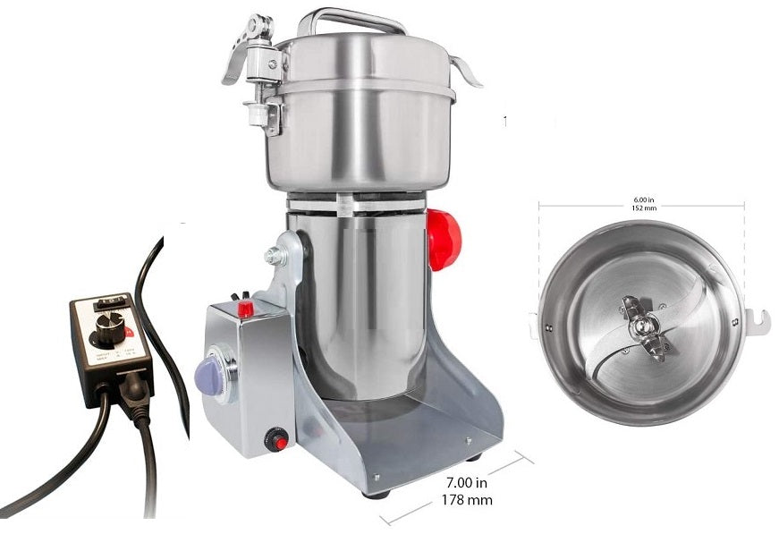 Swing Type Electric Dry Crusher / Mixer 25K RPM ( 200g Max) with Timer and Speed Controller- MSK-FS-152 - Thasar Store