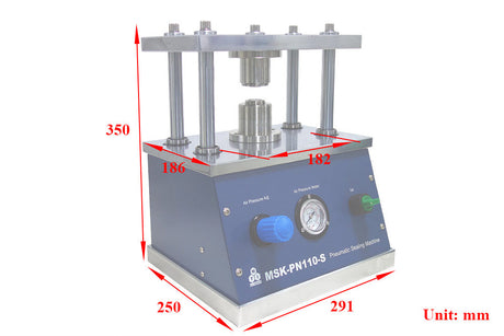 Fast Pneumatic Crimper for CR20XX Series Coin Cells, Cleanroom & Ar Glovebox Compatible - MSK-PN110-S - Thasar Store