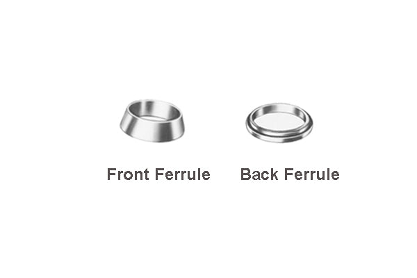 316 SS Ferrule Set (1 Front Ferrule/1 Back Ferrule) , MTI-316SS-SET - Thasar Store