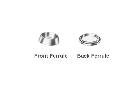 316 SS Ferrule Set (1 Front Ferrule/1 Back Ferrule) , MTI-316SS-SET - Thasar Store