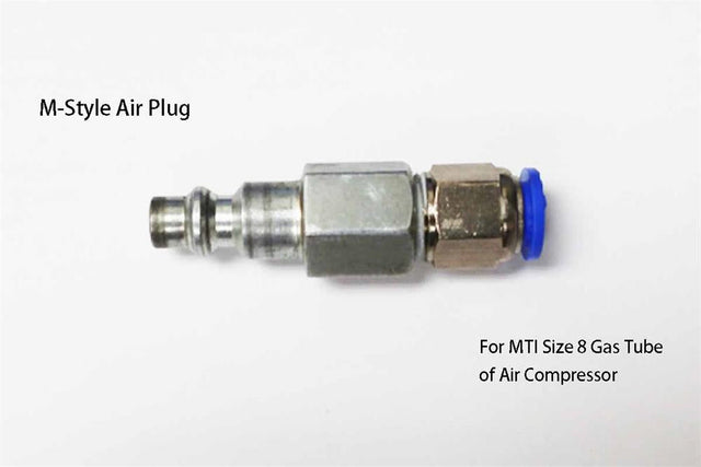 8mm Tube Size to M-Style Air Plug For connecting to Air Compressor - MTI-8MM-MStyle - Thasar Store