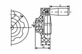 Inner corrugation hand wheels for YLJ24-60, MTI-YLJ24-WHEEL - Thasar Store