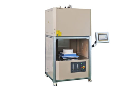 1700°C Vertical Atmosphere Controlled Furnace (11" I.D., 13 Liter) with Automatic Bottom Loading - VBF-1600X-B - Thasar Store