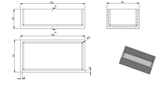 MgO Boat 100 L x 50W x 30 H mm - CMg100L50W30H - Thasar Store