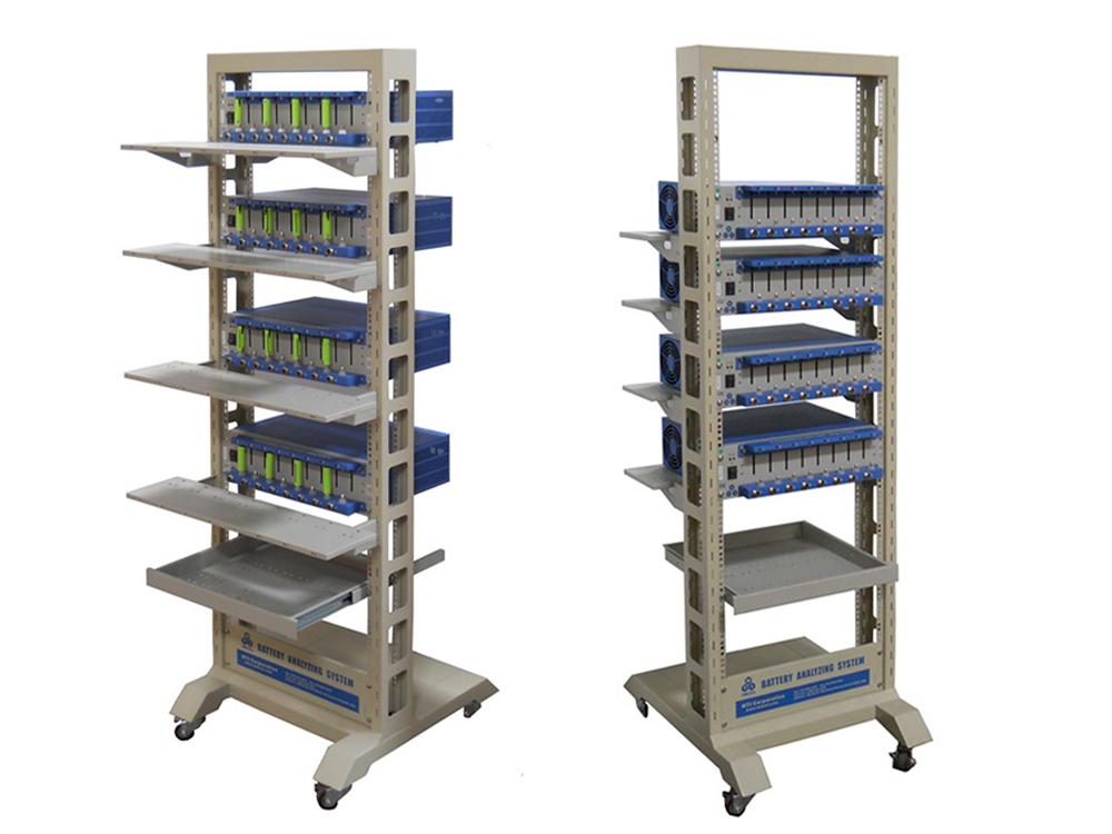 Mobile Rack with Drawer & Four Shelves for Grouping MTI's 8 Channels Battery Analyzers - BTS-FW9 - Thasar Store