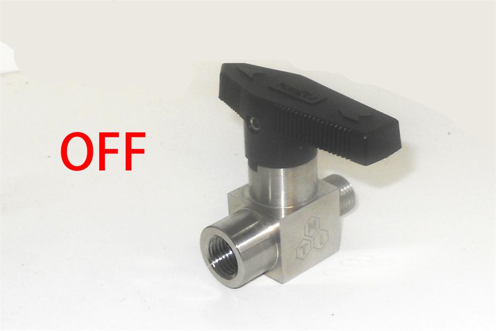 On-off valve with 1/4" BSPP male/female connector - VV14BSPP-MF - Thasar Store