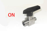 On-off valve with 1/4" BSPP male/female connector - VV14BSPP-MF - Thasar Store