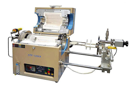 Compact Atmosphere Controlled RTP Furnace with 4" ID Quartz Tube up to 1100°C - OTF-1200X-4-RTP - Thasar Store