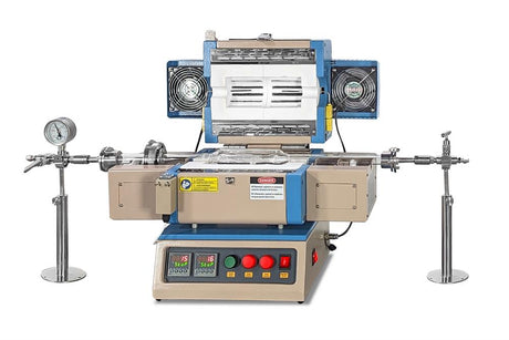 Compact 2" Two Zone Rotary Tube Furnace @1100C Max For Powder CVD. - OTF-1200X-S-R-II - Thasar Store