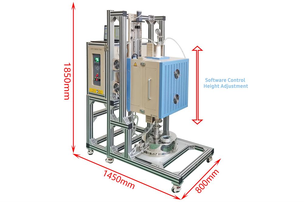 1600°C Macro TGA with Vacuum and Atmosphere Controlled - OTF-1600X-TGA - Thasar Store