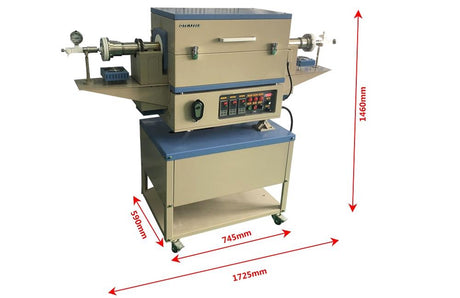 Anti-Corrosive Rotary Tube Furnace w/ 2" ID Double Layer Tube, 800C @ 3 Bar Pressure -OTF-800X-III-R2 - Thasar Store