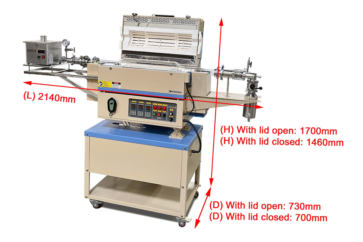 5" Rotary Tube Furnace up to 1200oC with Automatic Feeding & Receiving System - OTF1200XIIIR5-AF - Thasar Store