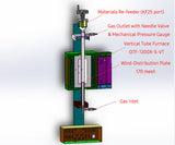 Hi-Pressure Fluidized Bed Furnace/ Reactor ( 3 bar @1100oC) w/ 1ID Super-Alloy Tube - OTF-1200X-S-SB - Thasar Store