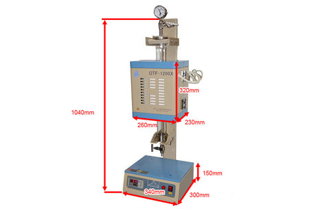 1200ºC Max. Air-Tight 2" Quenching Furnace with Electro-Magnetic Fixture - VT-1200X-50 - Thasar Store