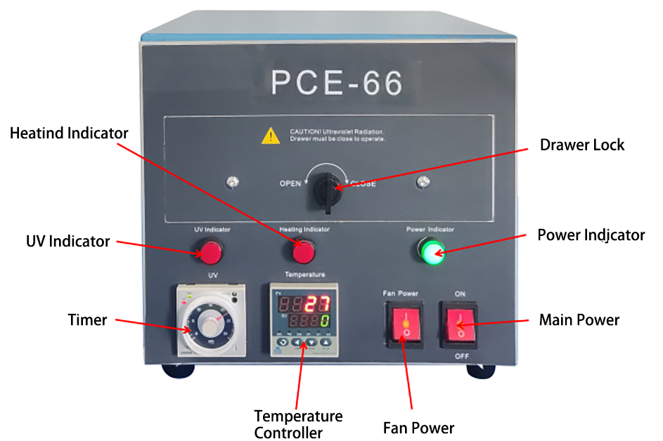 150 Heat-able UV-Ozone Cleaner w/ 6"x 6" Chamber & Quartz Holder- PCE-66H - Thasar Store