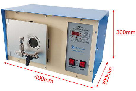 3 L Plasma Cleaner with Vacuum Pump & Digital Controller, 6"Dx6.5"L Quartz Chamber - EQ-PCE-6 - Thasar Store