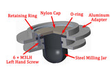 14 ml Air-Tight Alloy Container for Vacuum Planetary Centrifugal Milling - PCV-SS-14 - Thasar Store