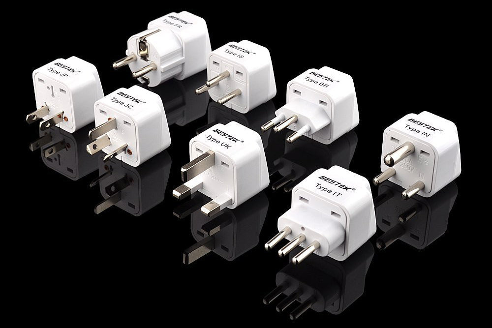 Worldwide Plug Adaptor Set 8pcs - PLUG-INTL-8PC - Thasar Store