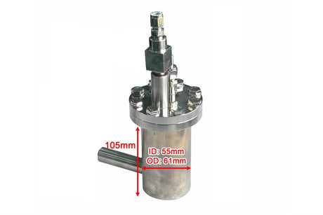 250ml Stainless Steel Reactor for Atmosphere Controlled Vibration Ball Milling HTVB-50 - MJ50VB250 - Thasar Store