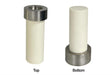 A Pair of Alumina Pushing/Supporting Rods with Top and Bottom Bases for YLJ-HP7 - Rod-AL - Thasar Store