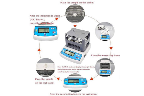 Digital Solids Density Meter, 0.001 g/cm3 High Accuracy, 300 g, SDM-300 - Thasar Store