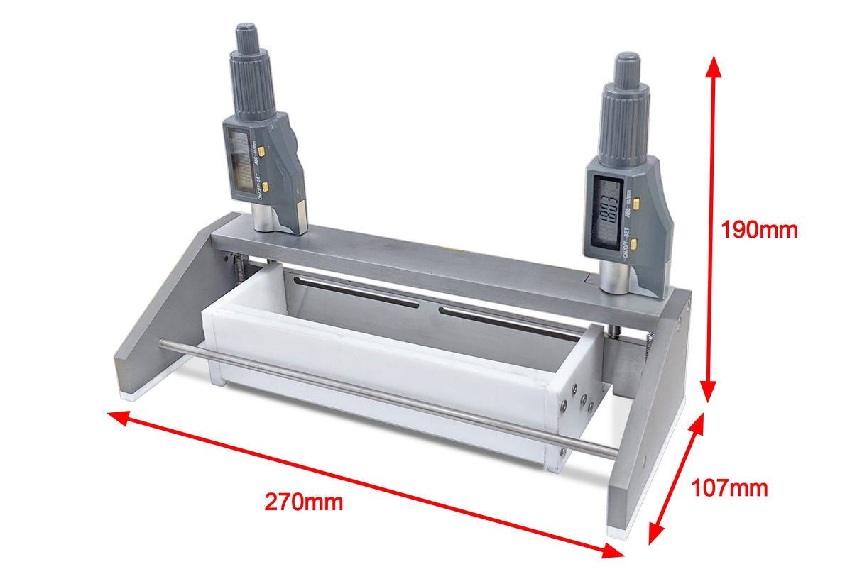 Digital Micrometer Adjustable Film Applicator - 250mm with PTFE Slurry Slot (180mm Coating Width) - SEKTQ250D-SR - Thasar Store