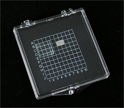 One 55x55 mm (2.17"x2.17") Gel Sticky Carrier Box-Transparent Cover - SP1-5510T/BK-LH-P33 - Thasar Store