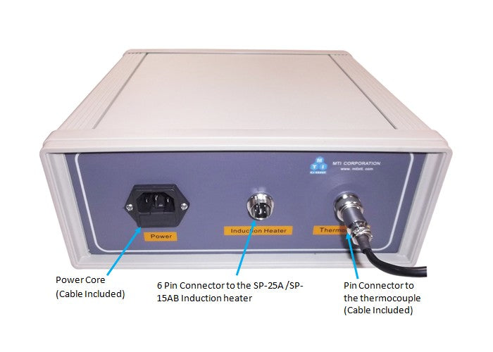 Temperature Control Unit (PWM) with PID and 30 Segments Programmable for MTI Induction Heaters - EQ-MTC-808 - Thasar Store