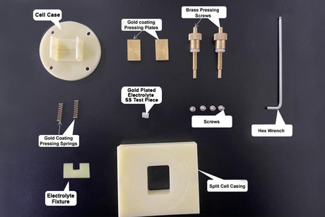 Small Split Cell with Quartz Window for In-Situ Optical Microscope Analysis of SSB Interface - EQ-STC-SSI - Thasar Store