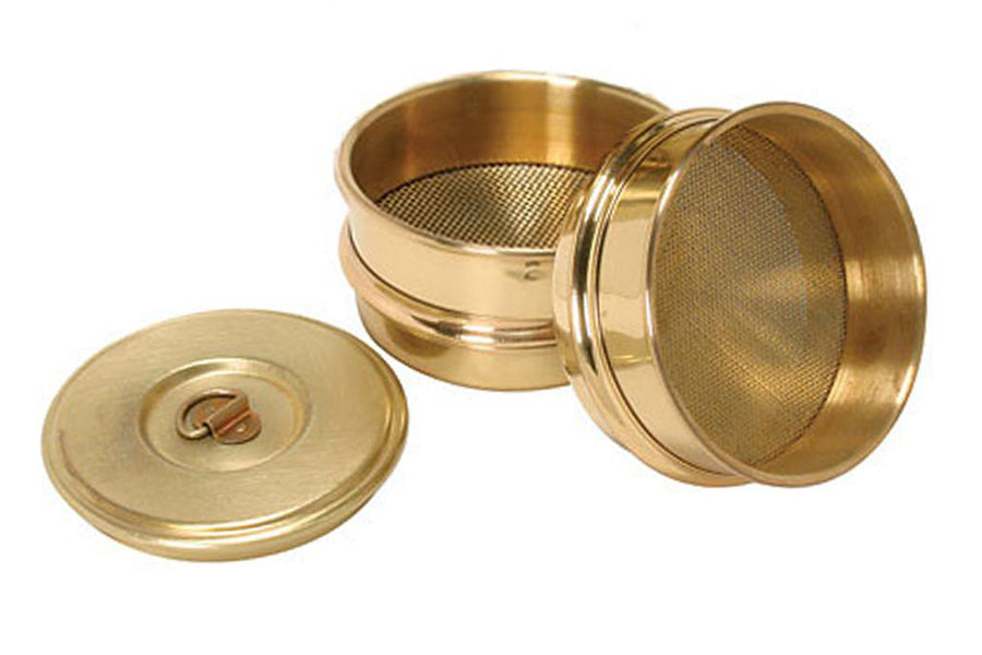 3" Dia. Sieve Set, No. 200 & 450 Mesh with Lid and Bottom Pan - EQ-Sieve-2045 - Thasar Store