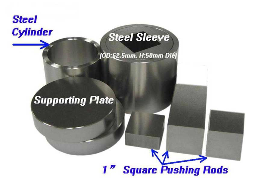 1" Square Dry Pellet Pressing Die - EQ-Die-25S - Thasar Store