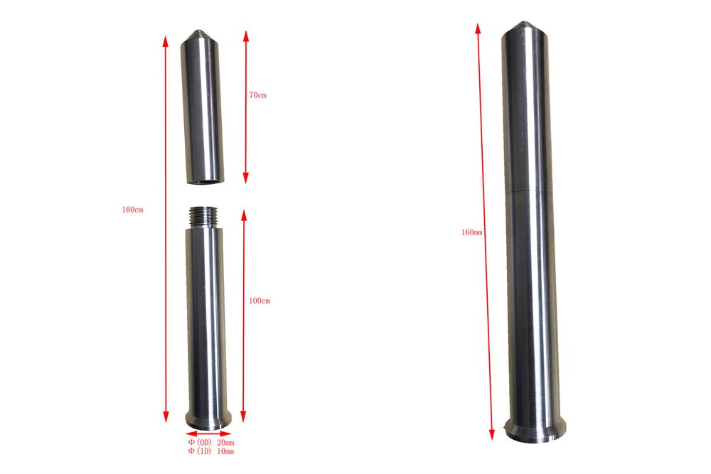 Crucible for Melt Spinning System 160 mm L x 17 mm OD x 14.3 mm ID - TQ22D160 - Thasar Store