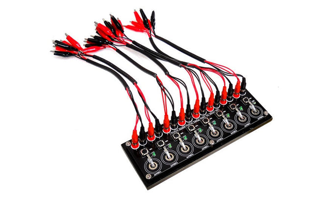 8 Channels Coin Cell Testing Board with Cable & Optional Connector for BST8 Series Battery Analyzers - BC-8C - Thasar Store