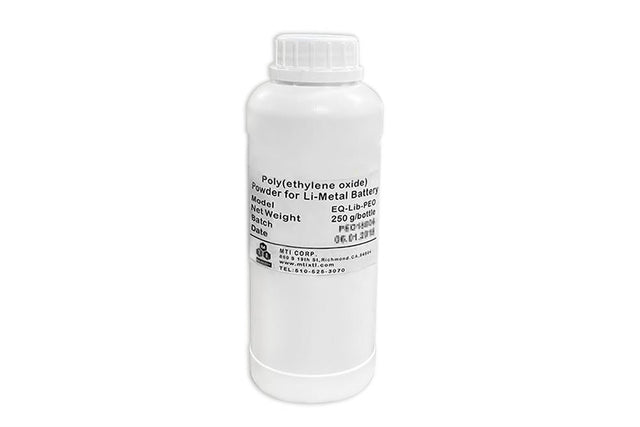 Poly(ethylene oxide, PEO ) Powder for Li-Metal Battery, 250 g/Bag - EQ-Lib-PEO - Thasar Store